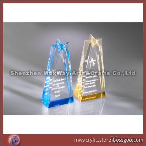 Pure Clear Small Star Acrylic Award Cup